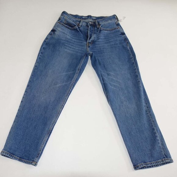 Old Navy Women's Extra High Rise Curvy Straight Jeans Size 8 Petite NWT Blue 8P - Picture 1 of 8